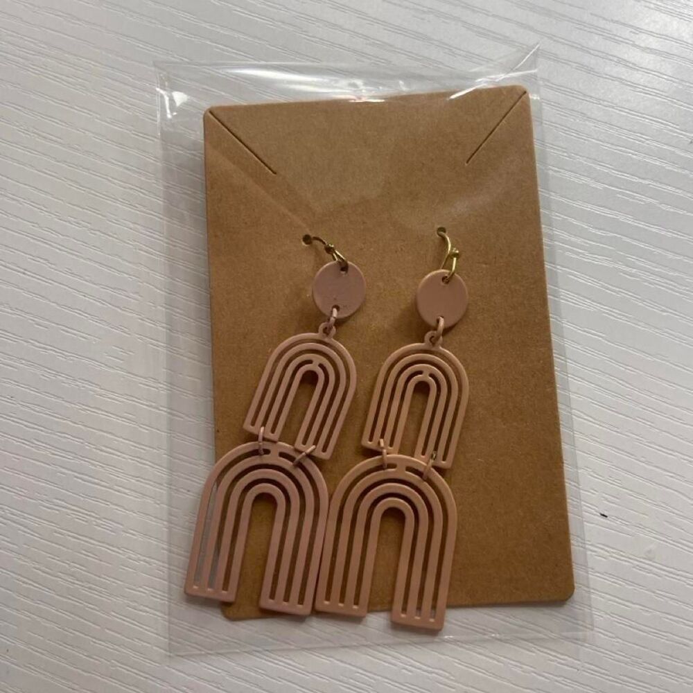 Metal Rainbow Earrings